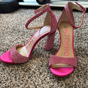 Antonio Melani Pink Women's Heeled Sandals